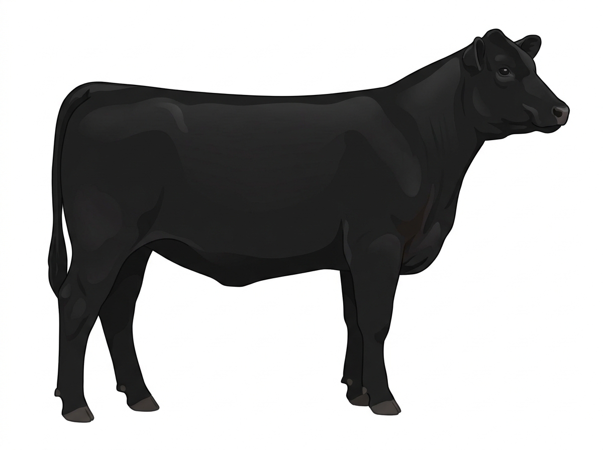 Black 11/16 Angus Cross Heifer