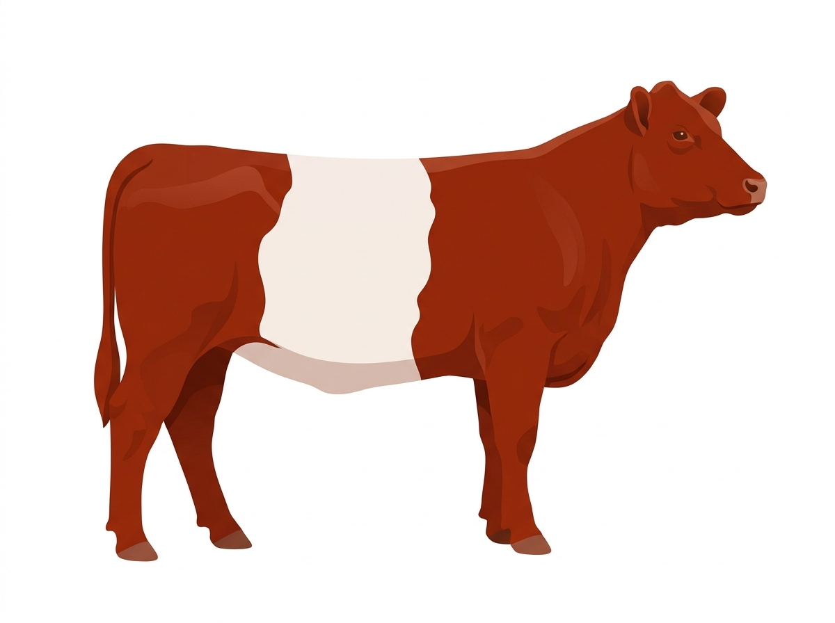 Red 11/16 Belted Galloway Cross Heifer