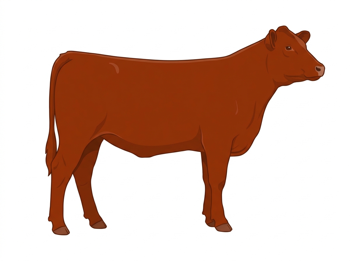 Red 1/2 Angus 1/2 Charolais Heifer