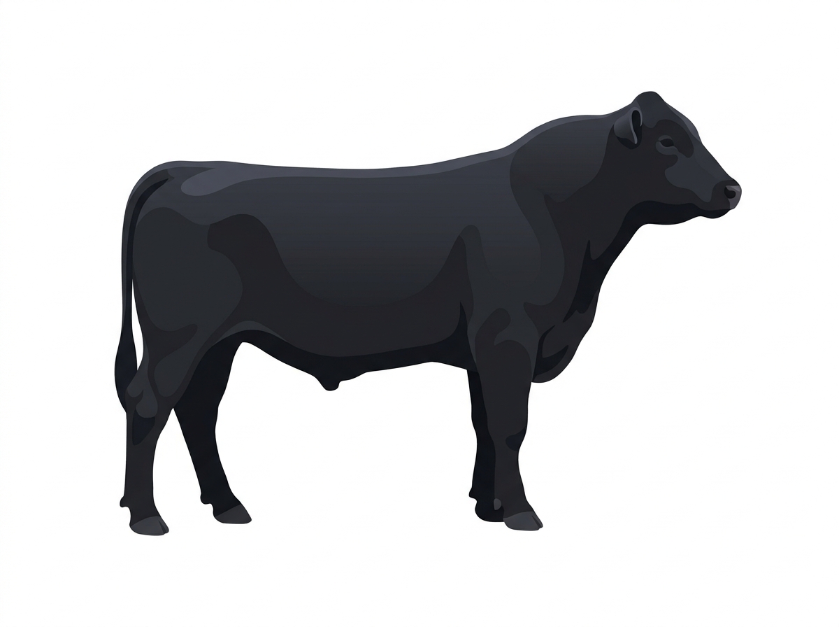 1/2 Angus 1/2 Red Angus Bull #22113
