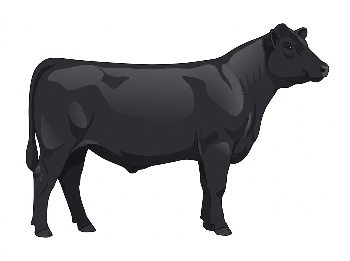1/2 Angus Cross Steer #2366