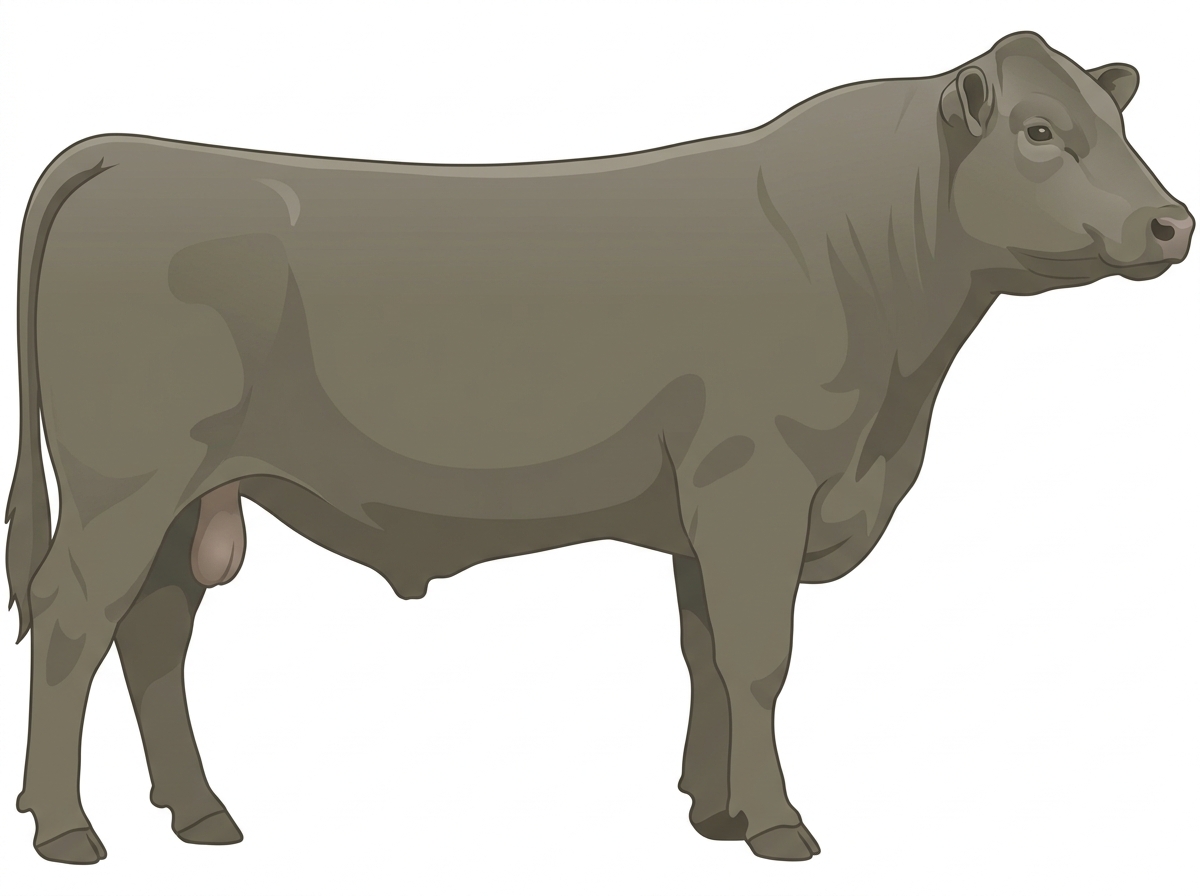 Smoky 1/2 Angus Cross Bull