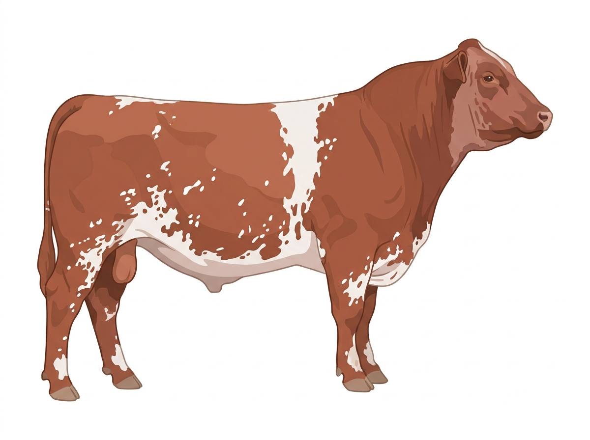1/2 Belted Galloway Cross Bull #21787