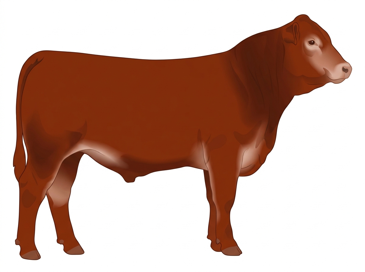 Red 1/2 Brahman 1/2 Red Angus Steer