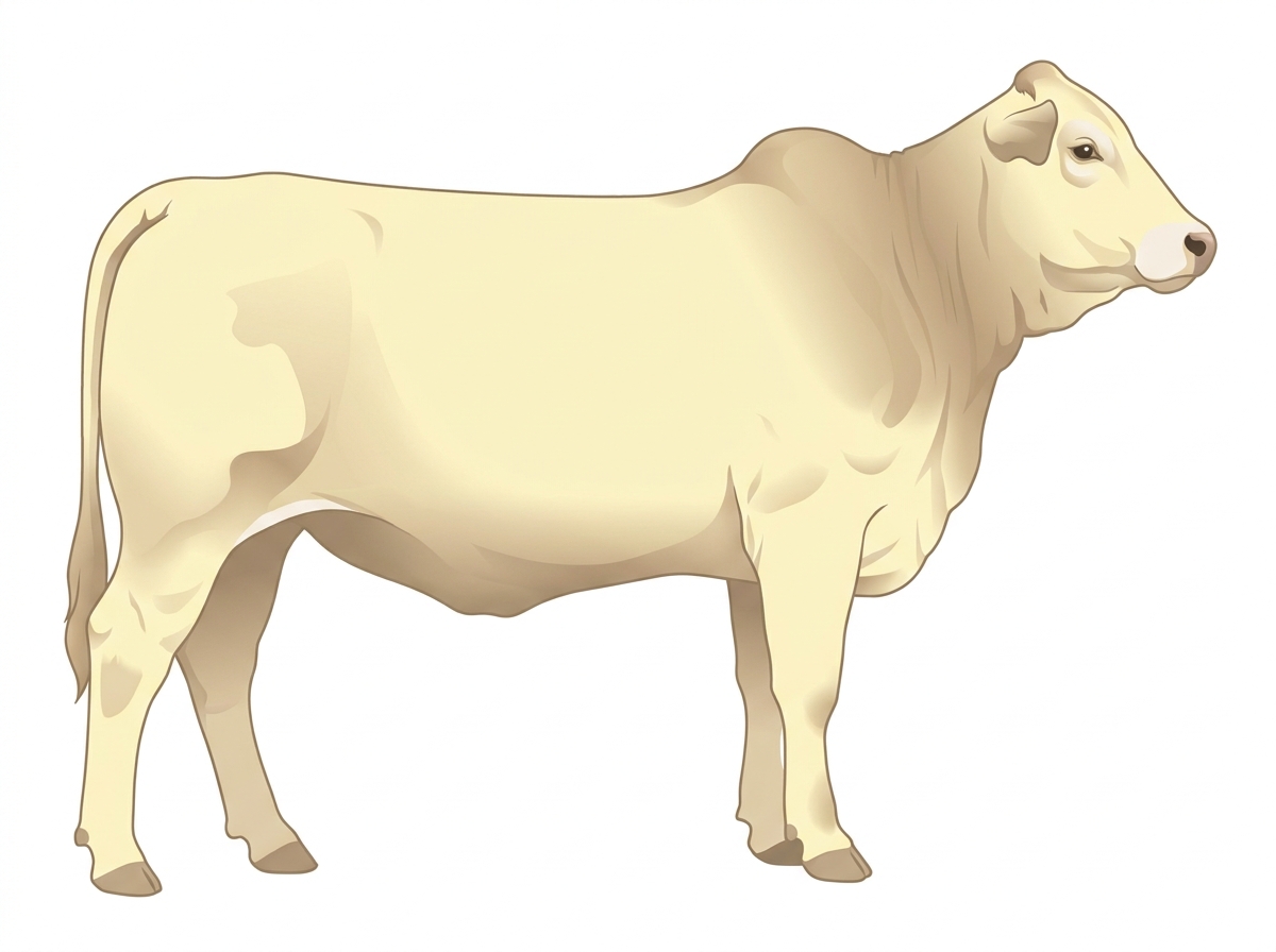 Cream 1/2 Brahman Cross Cow