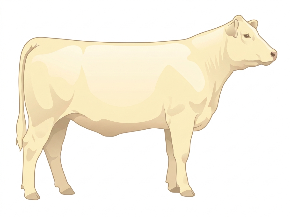 Cream 1/2 Charolais 1/2 Red Angus Heifer