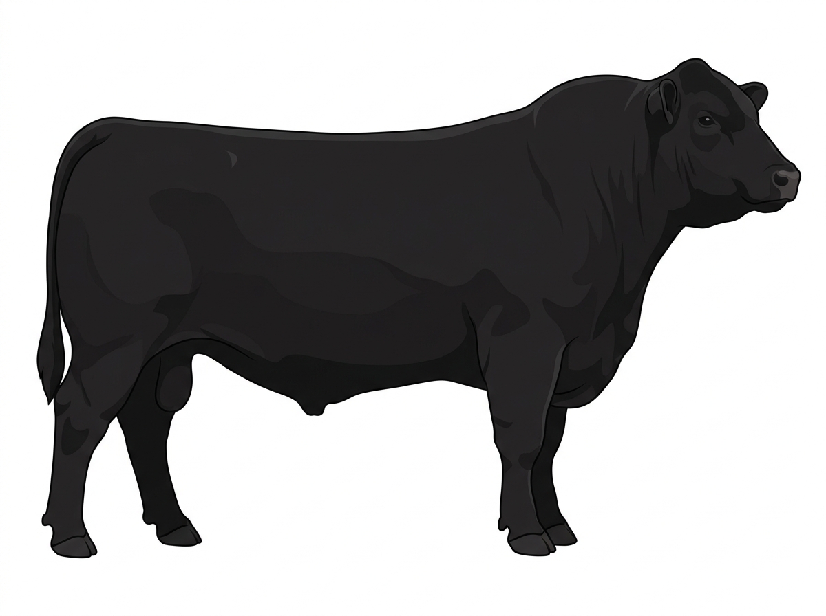 Black 1/2 Charolais Cross Bull