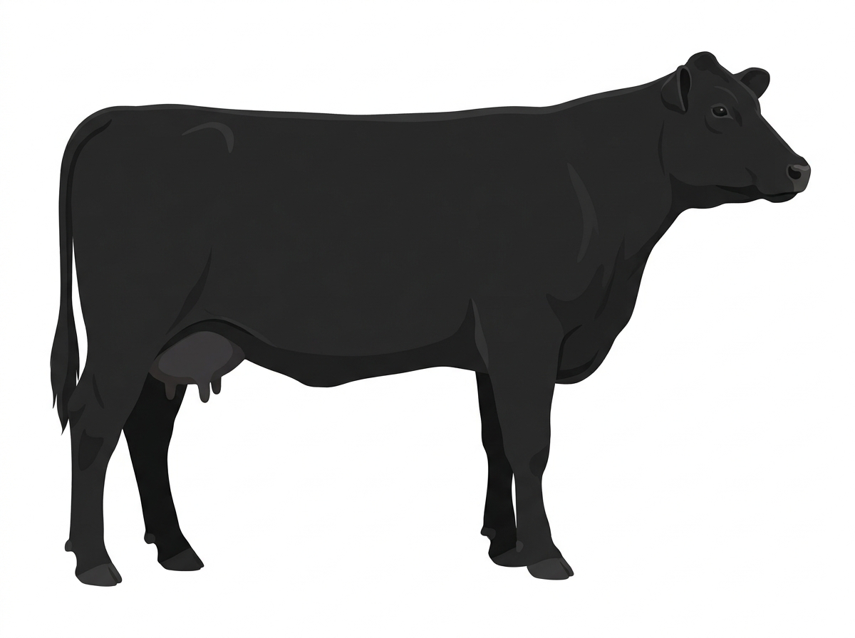 Black 1/2 Charolais Cross Cow