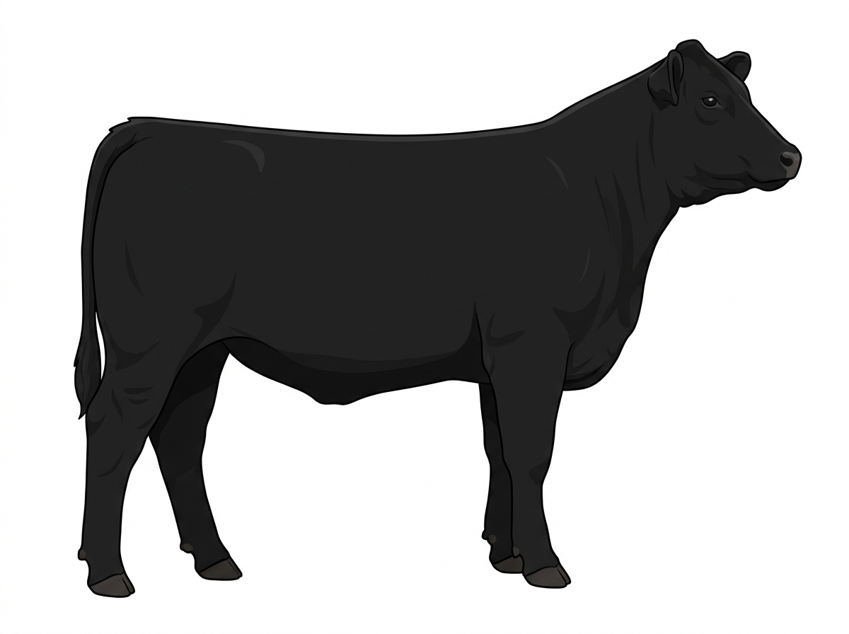 Black 1/2 Charolais Cross Heifer