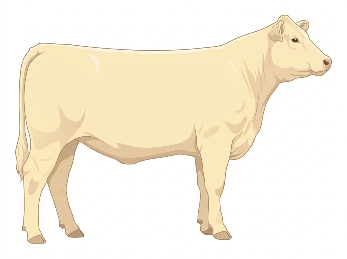 Cream 1/2 Charolais Cross Heifer