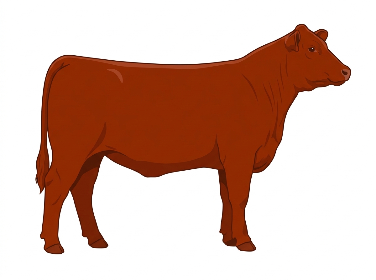 Red 1/2 Chianina 1/2 Hereford Heifer