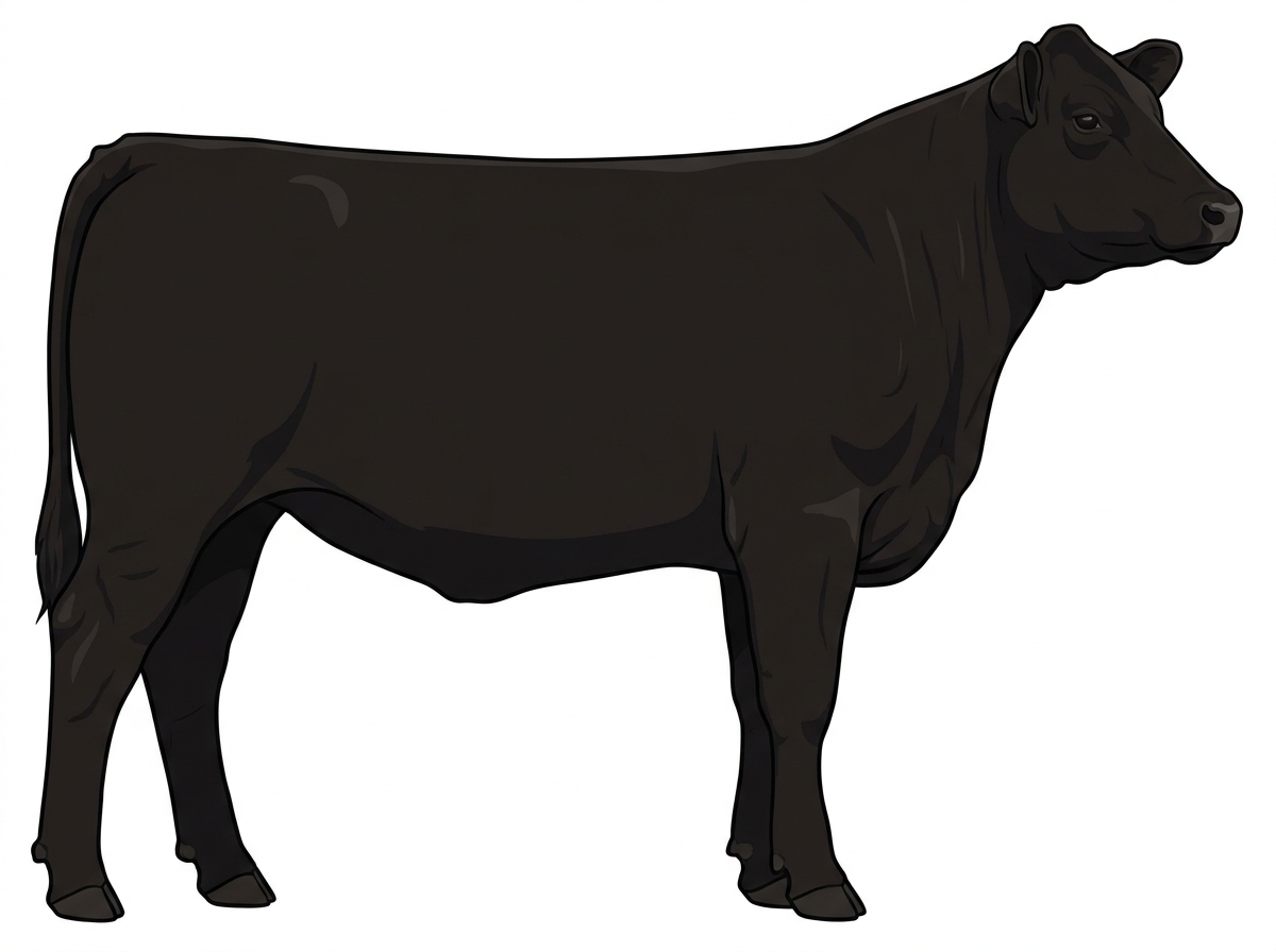 Black 1/2 Chianina Cross Heifer