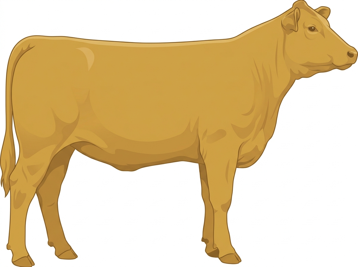 Gold 1/2 Chianina Cross Heifer
