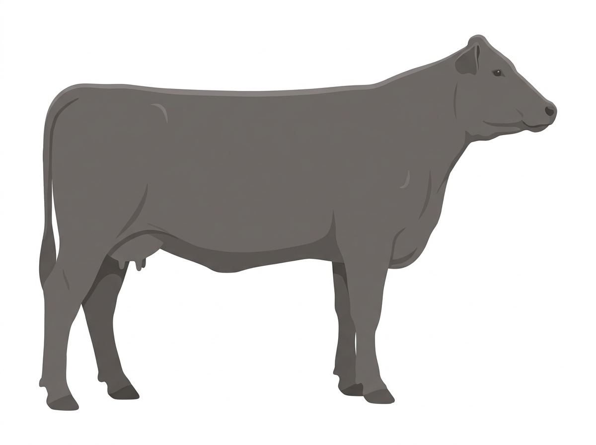 Gray 1/2 Chianina Cross Cow