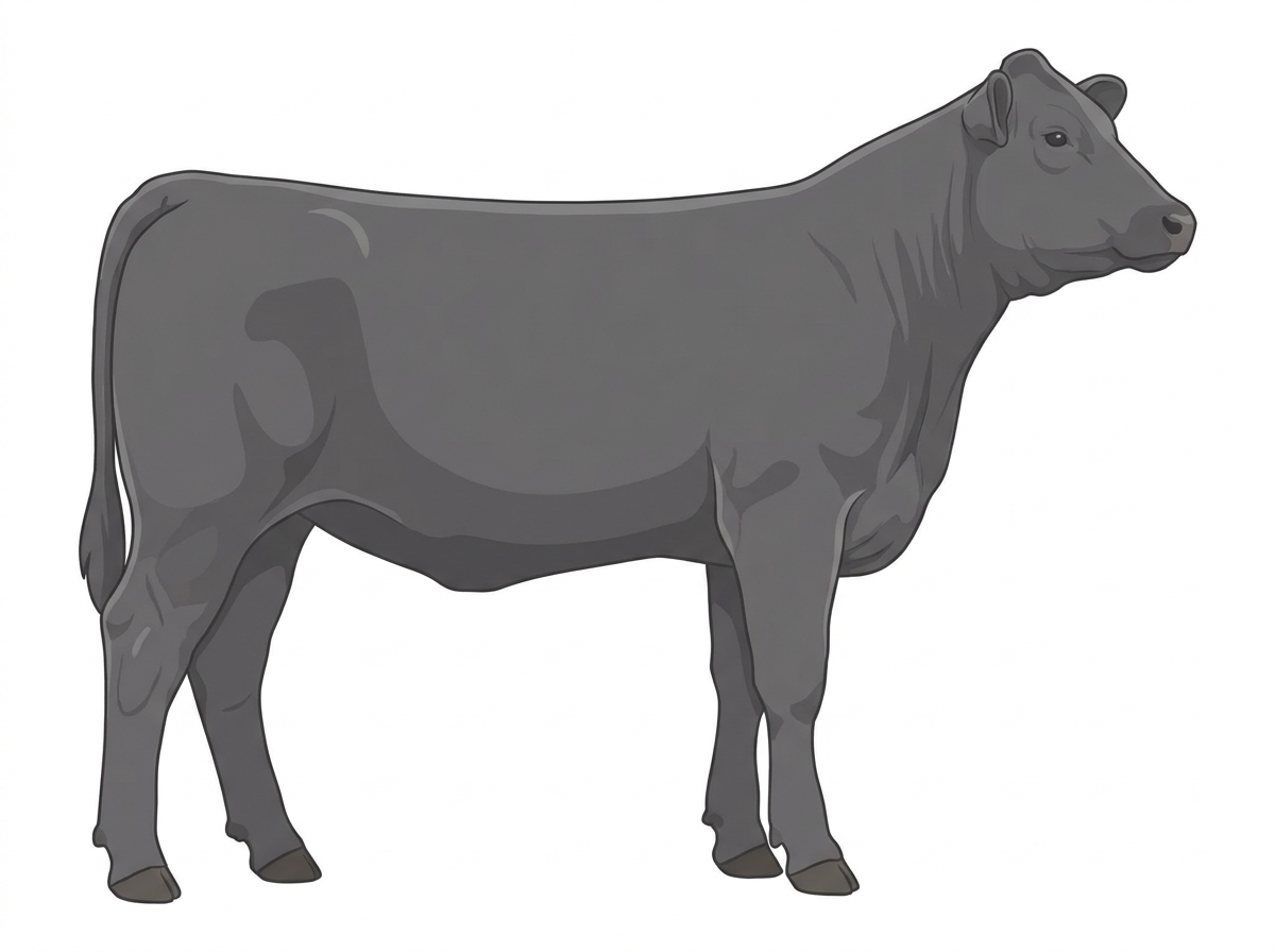 Gray 1/2 Chianina Cross Heifer
