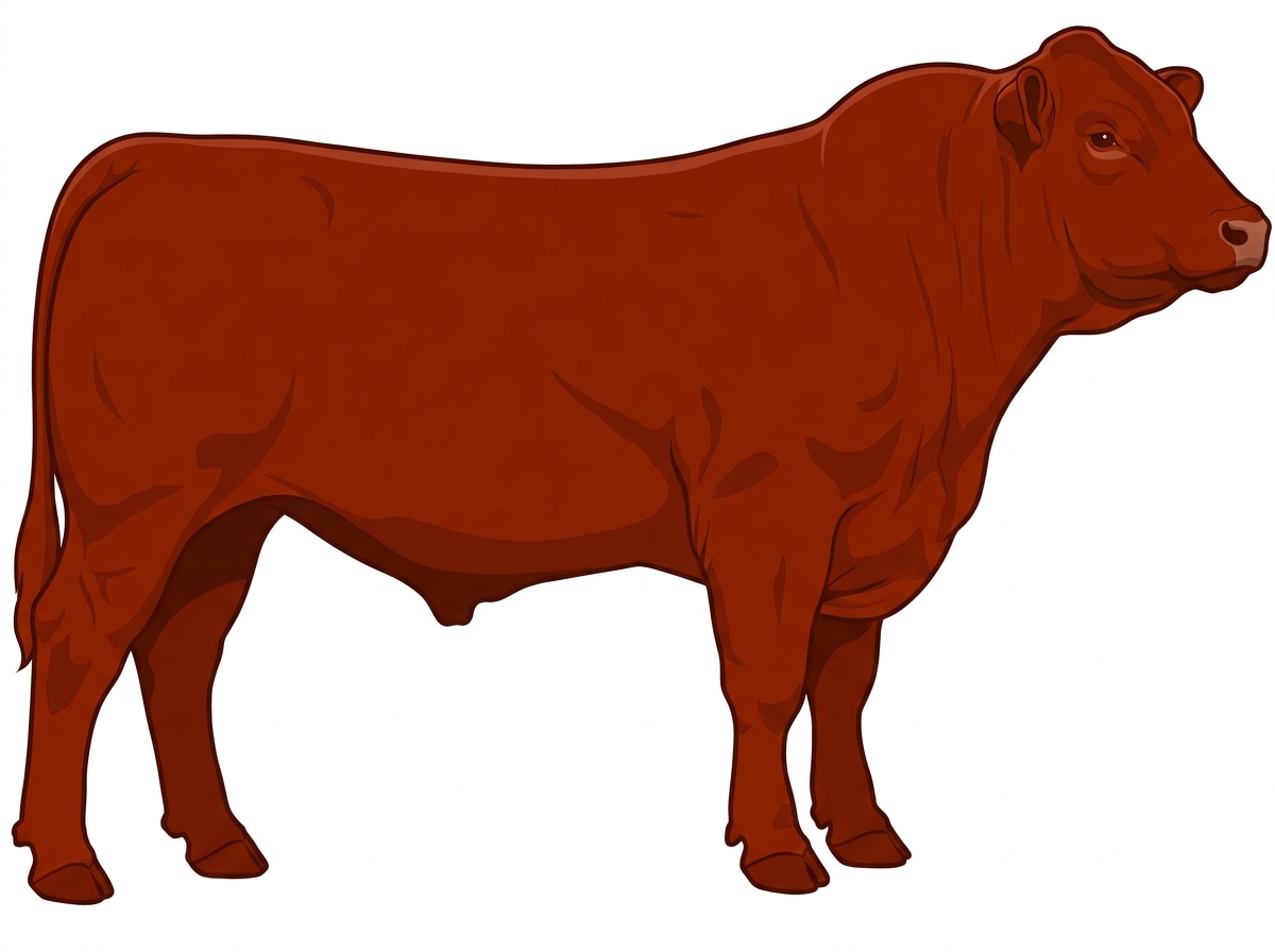 Red 1/2 Chianina Cross Bull