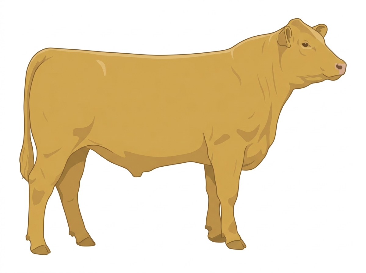 Gold 1/2 Gelbvieh Cross Steer