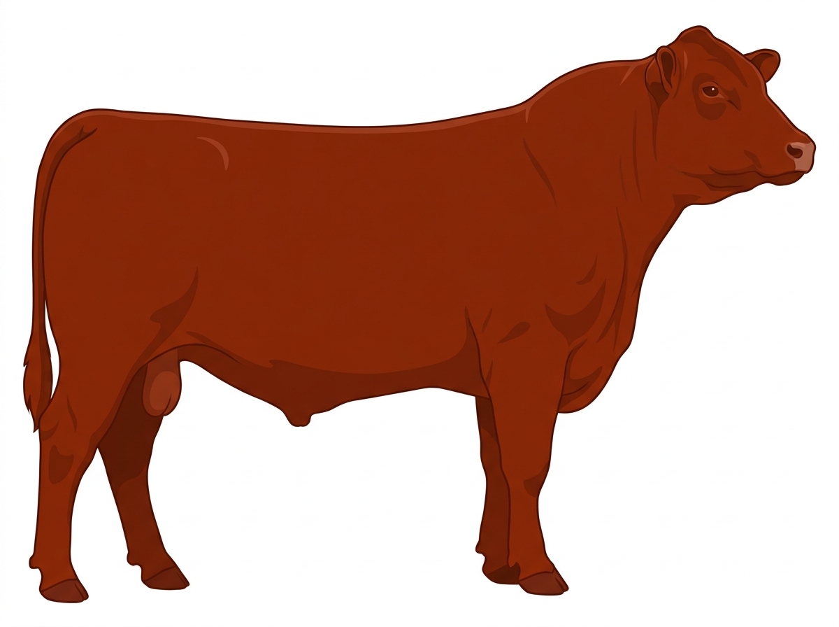 Red 1/2 Gelbvieh Cross Bull