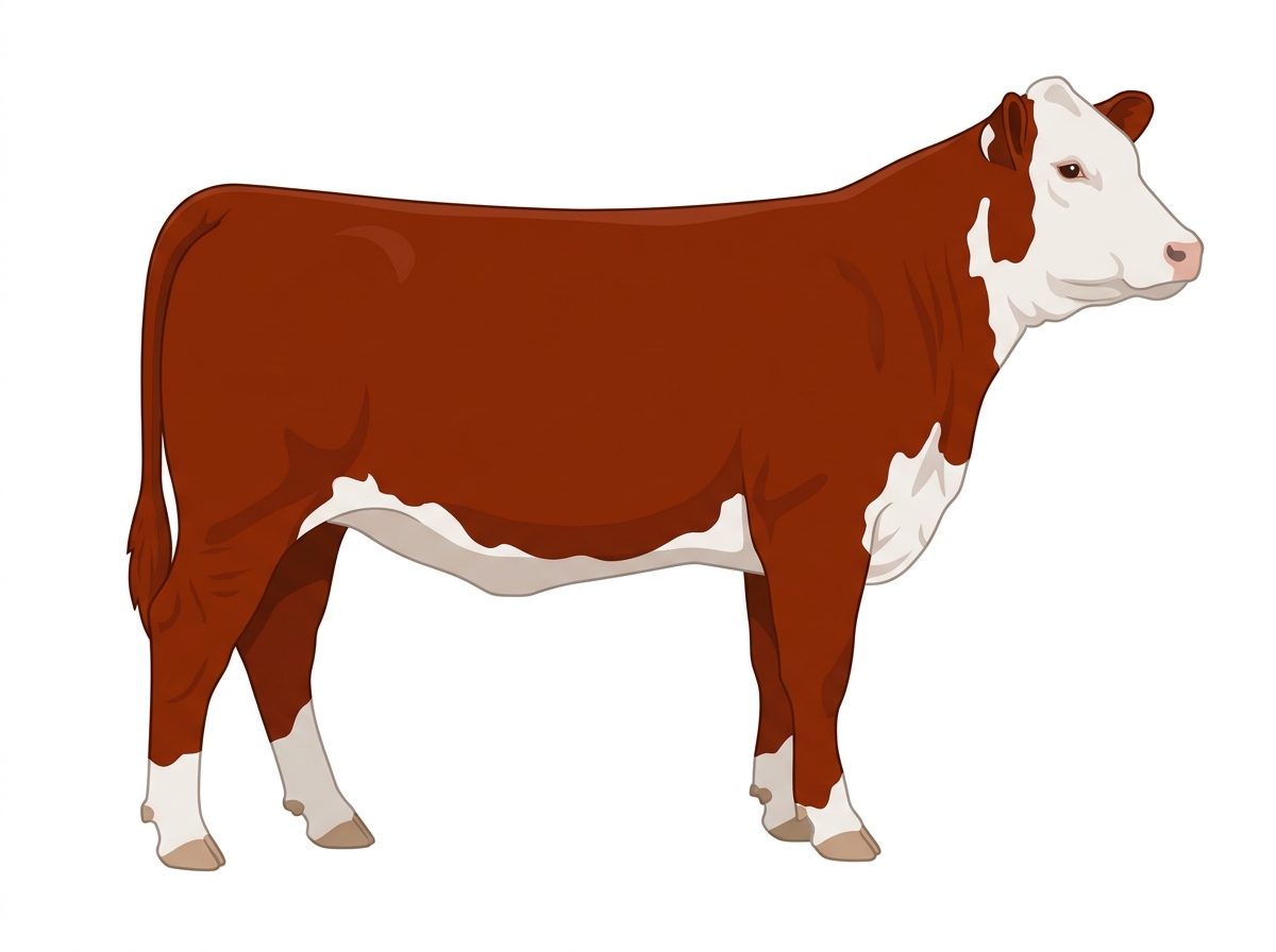 Red 1/2 Hereford Cross Heifer