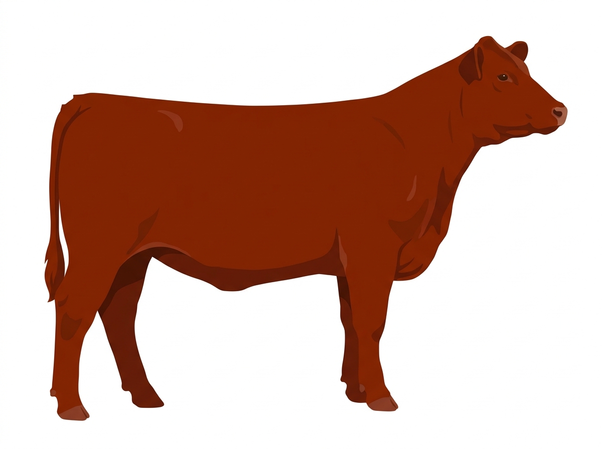 Red 1/2 Highlander 1/2 Red Angus Heifer
