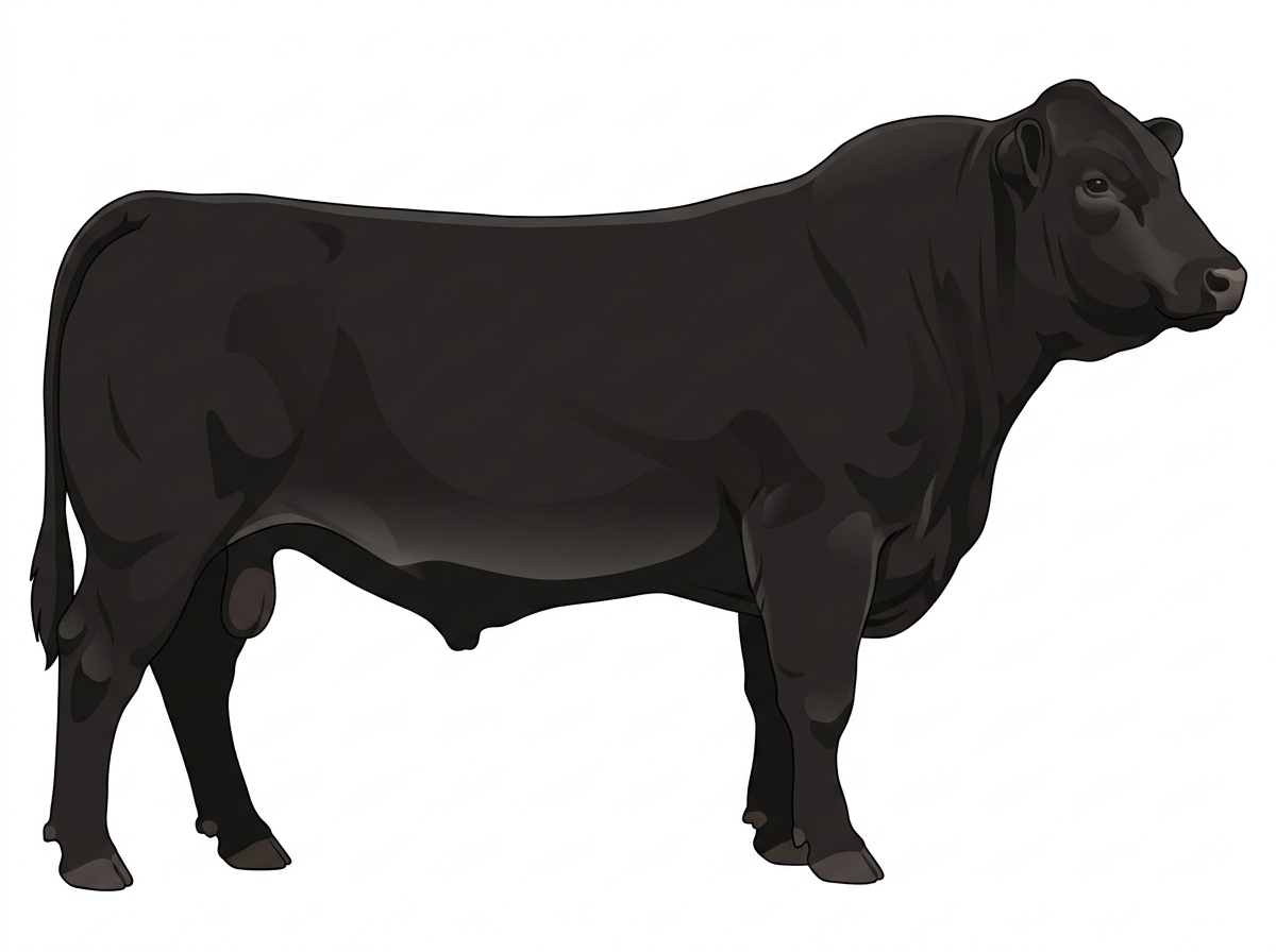 Black 1/2 Limousin Cross Bull