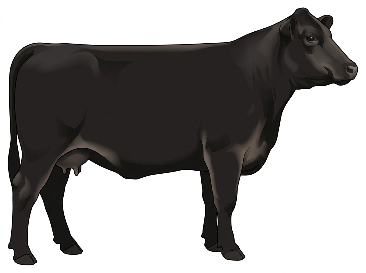 Black 1/2 Limousin Cross Cow