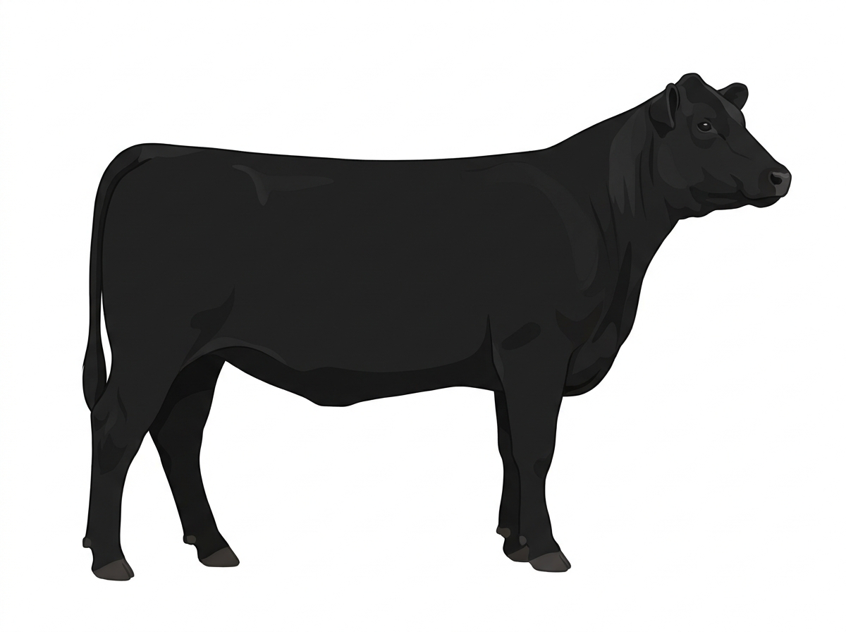 Black 13/16 Angus Cross Heifer