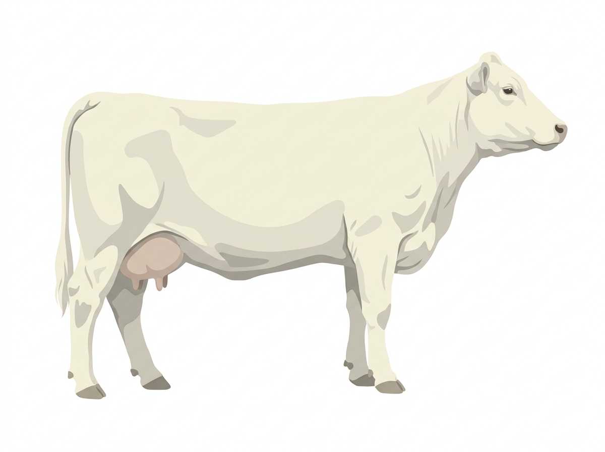 White 13/16 Charolais Cross Cow