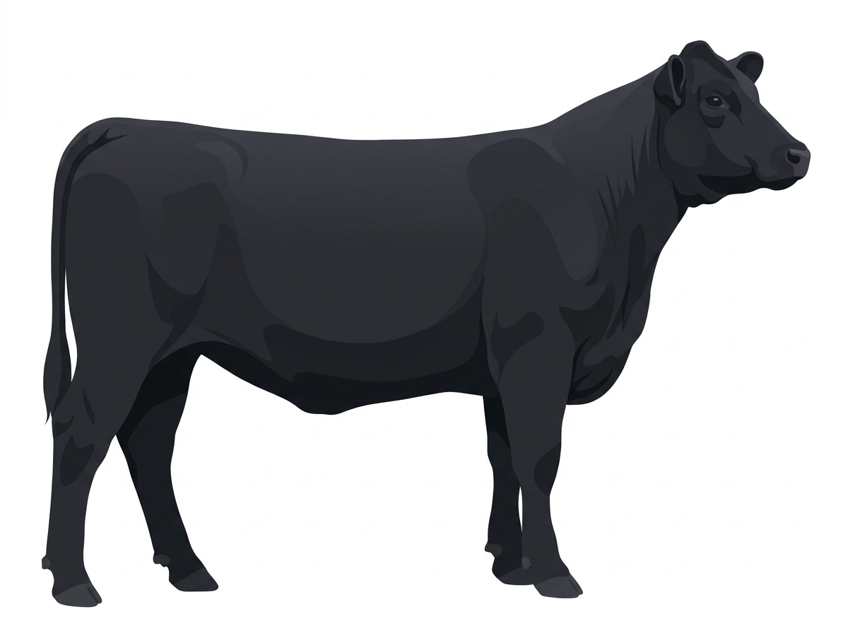 Black 13/16 Simmental 3/16 Angus Heifer