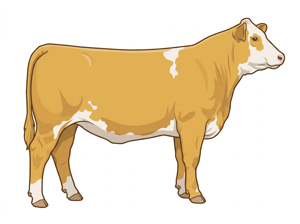 Gold 13/16 Simmental 3/16 Angus Heifer