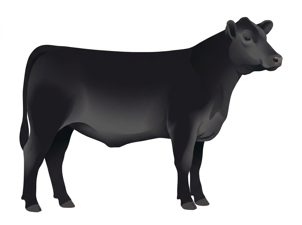 Black 3/4 Angus 1/4 Brahman Heifer