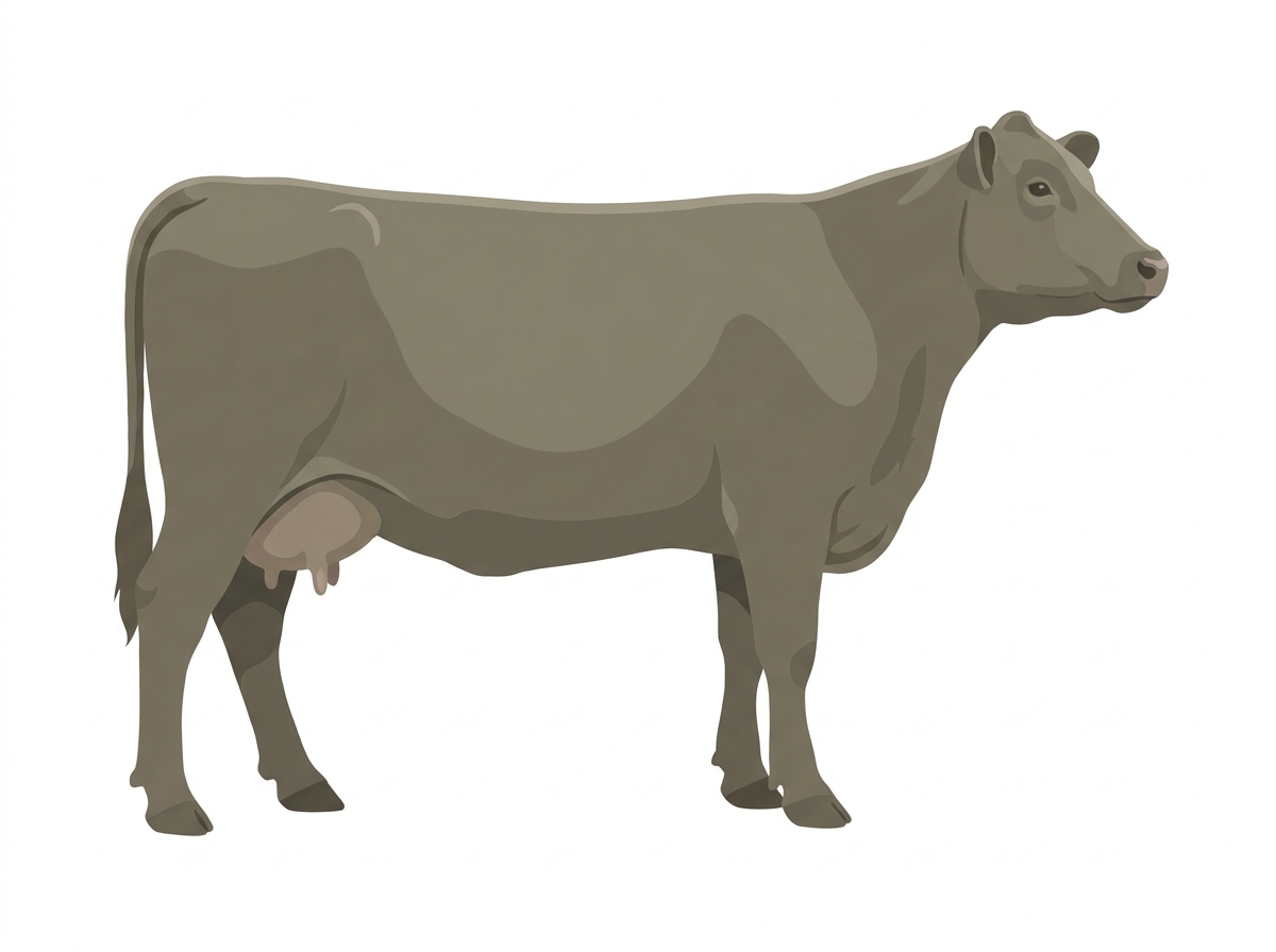Smoky 3/4 Angus Cow