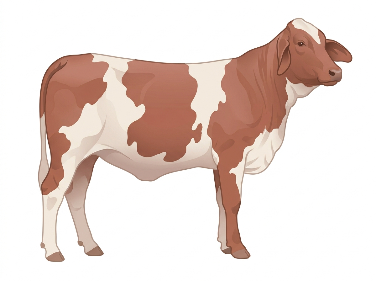 Red roan 3/4 Brahman 1/4 Shorthorn Heifer