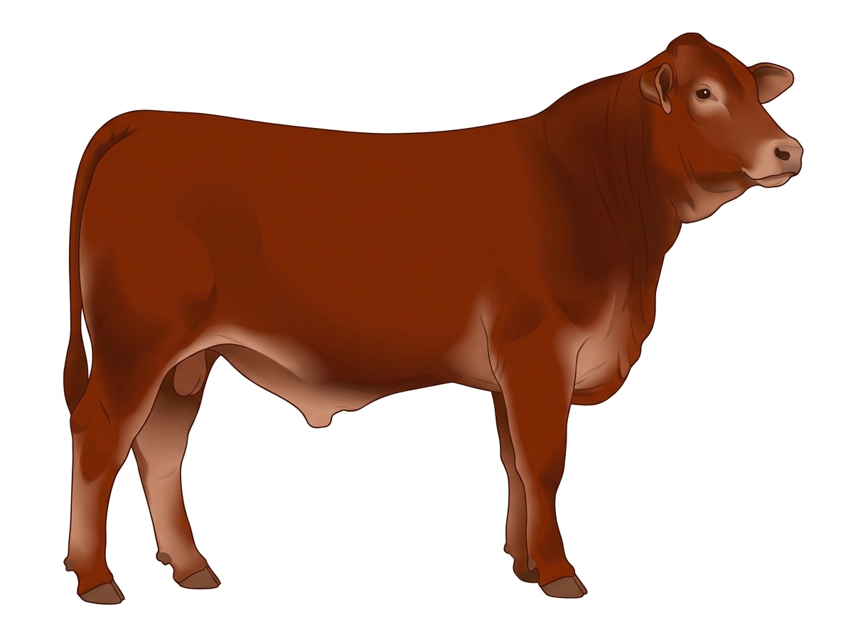 Red 3/4 Brahman 1/4 Shorthorn Steer