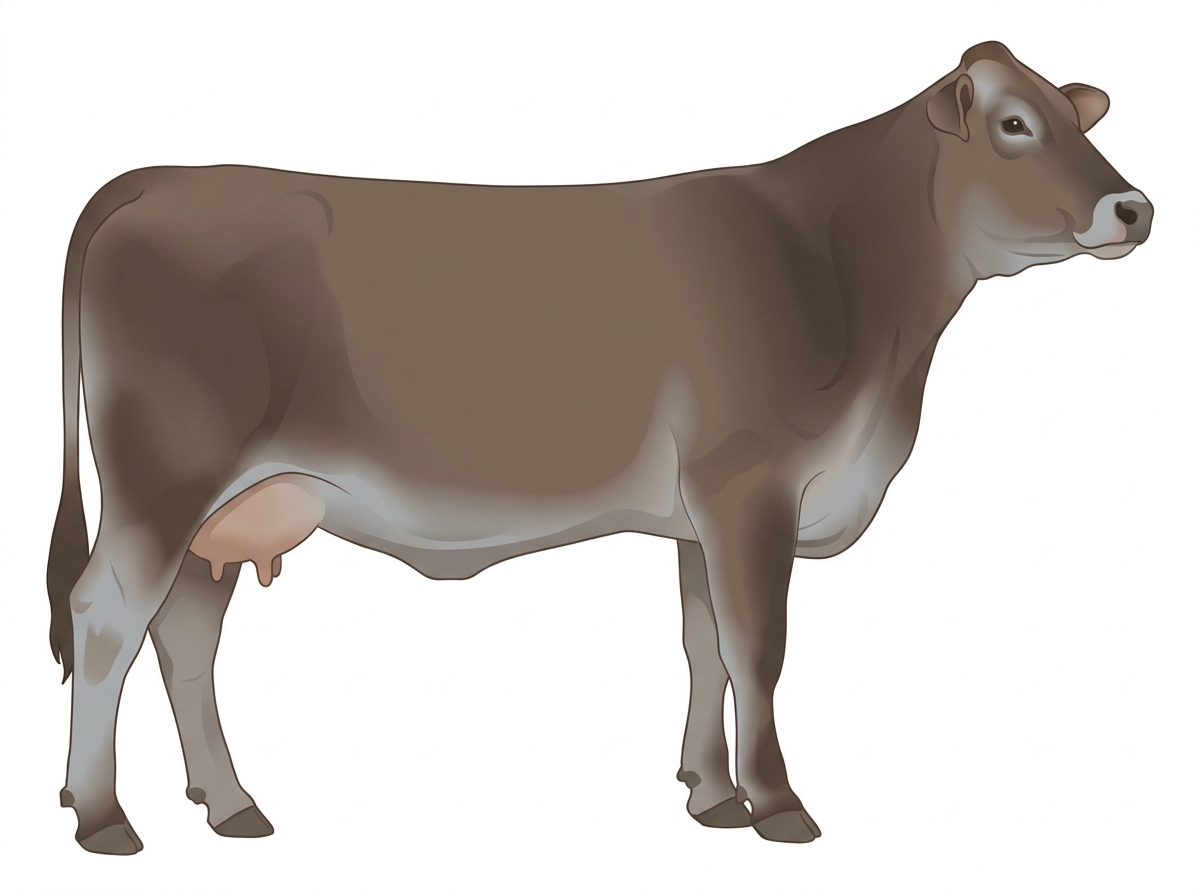 Smoky 3/4 Brahman 1/4 Shorthorn Cow