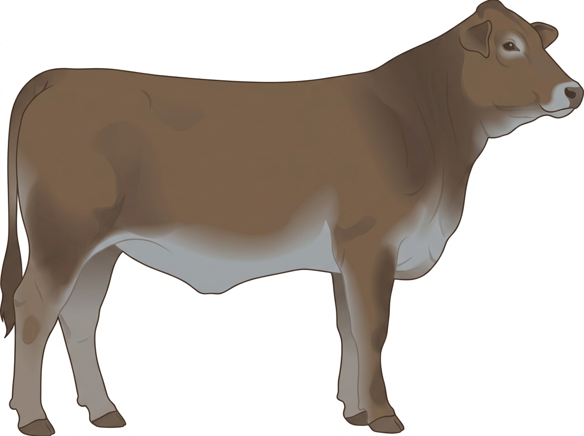 Smoky 3/4 Brahman 1/4 Shorthorn Heifer