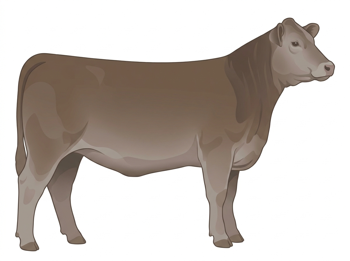 Smoky 3/4 Brahman 1/4 Simmental Heifer