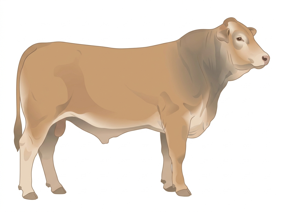 Tan 3/4 Brahman 1/4 Simmental Bull