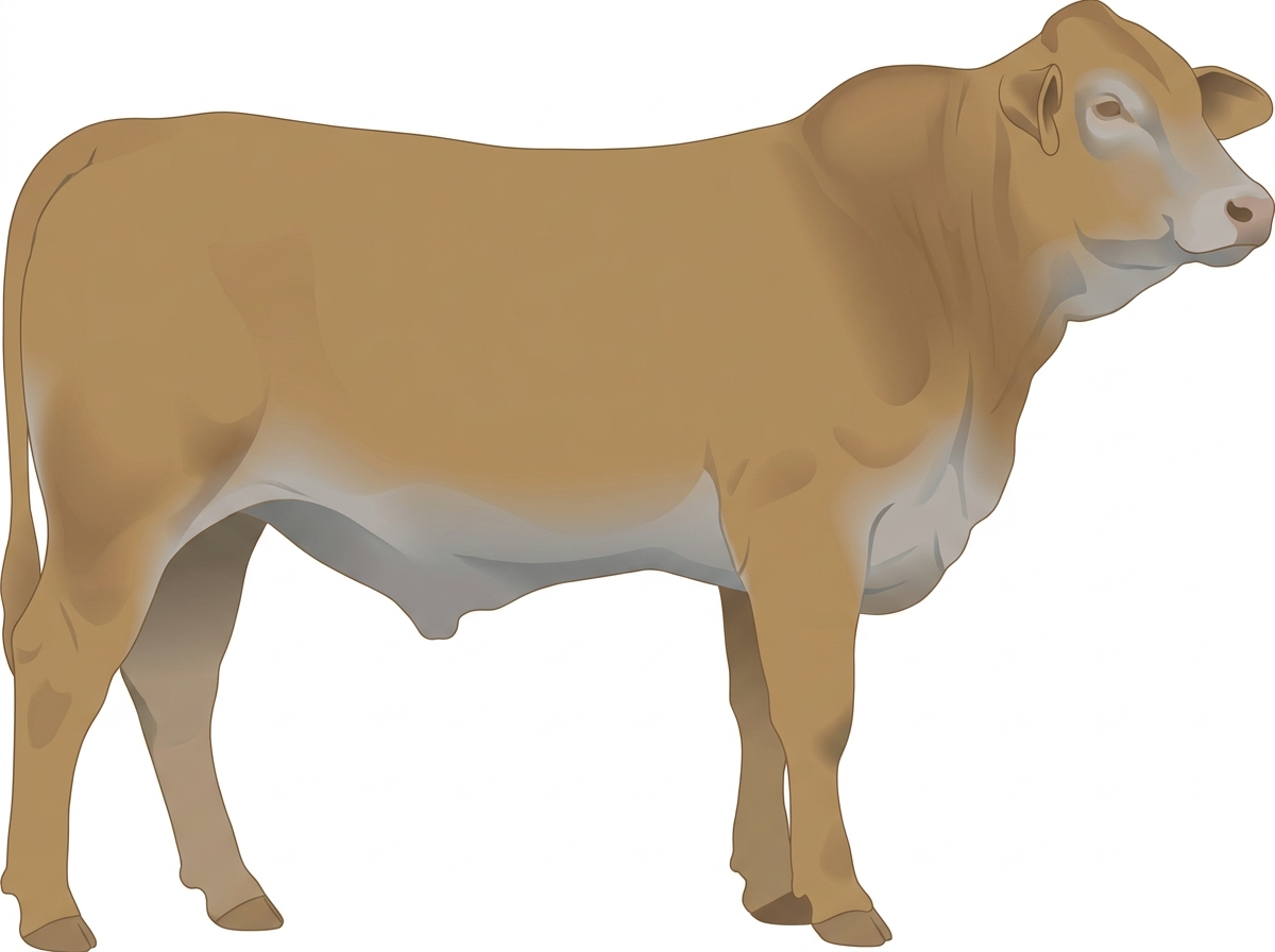 Tan 3/4 Brahman 1/4 Simmental Steer