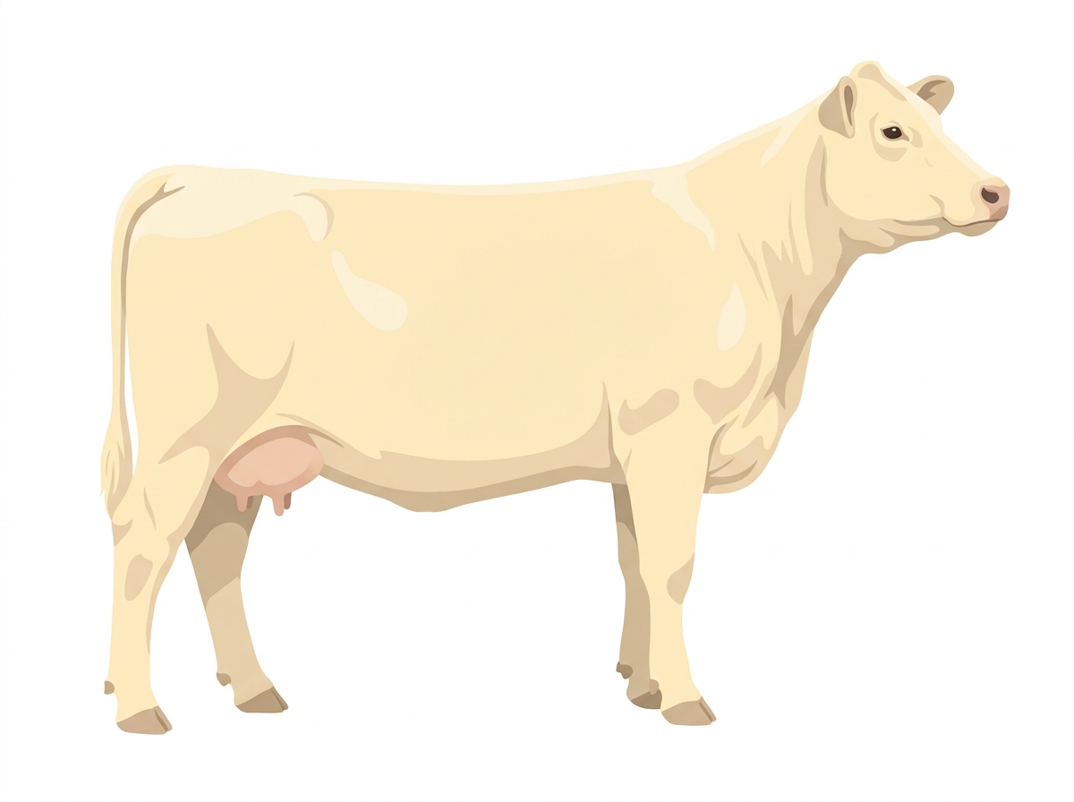Cream 3/4 Charolais 1/4 Angus Cow