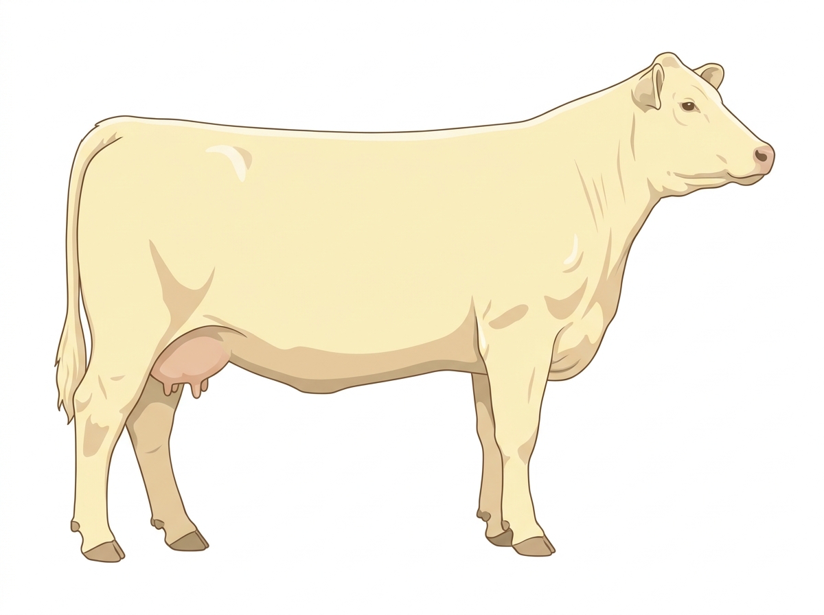 Cream 3/4 Red Angus 1/4 Charolais Cow