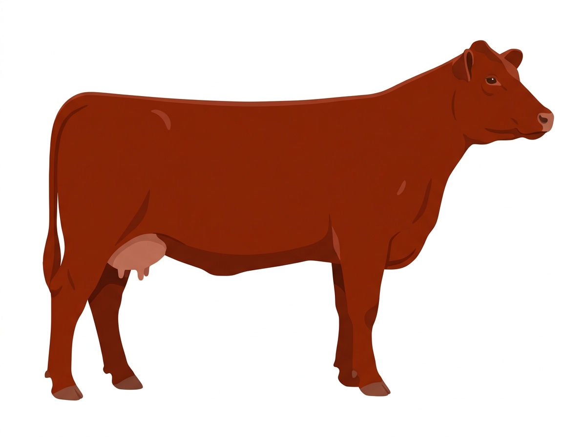 Red 3/4 Red Angus 1/4 Charolais Cow