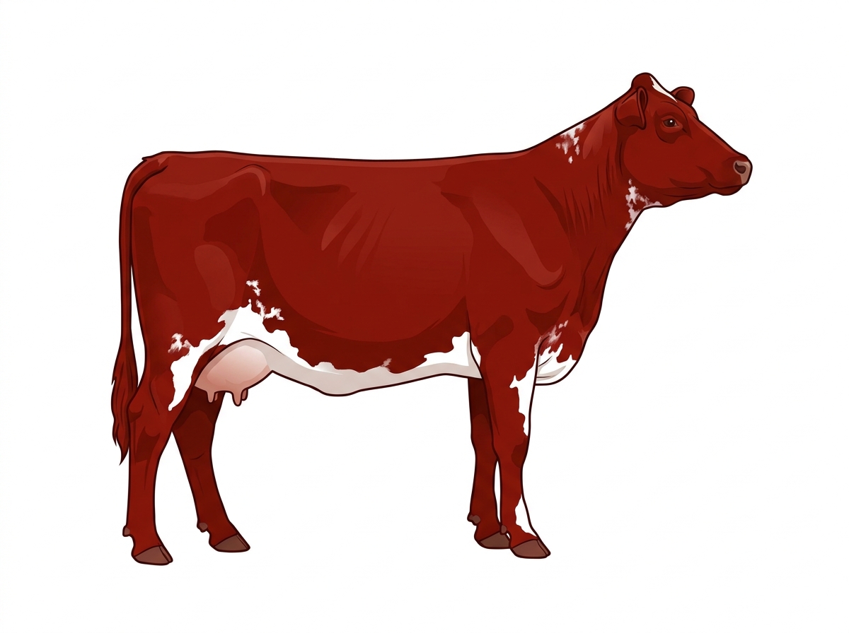 Red 3/4 Shorthorn Cow