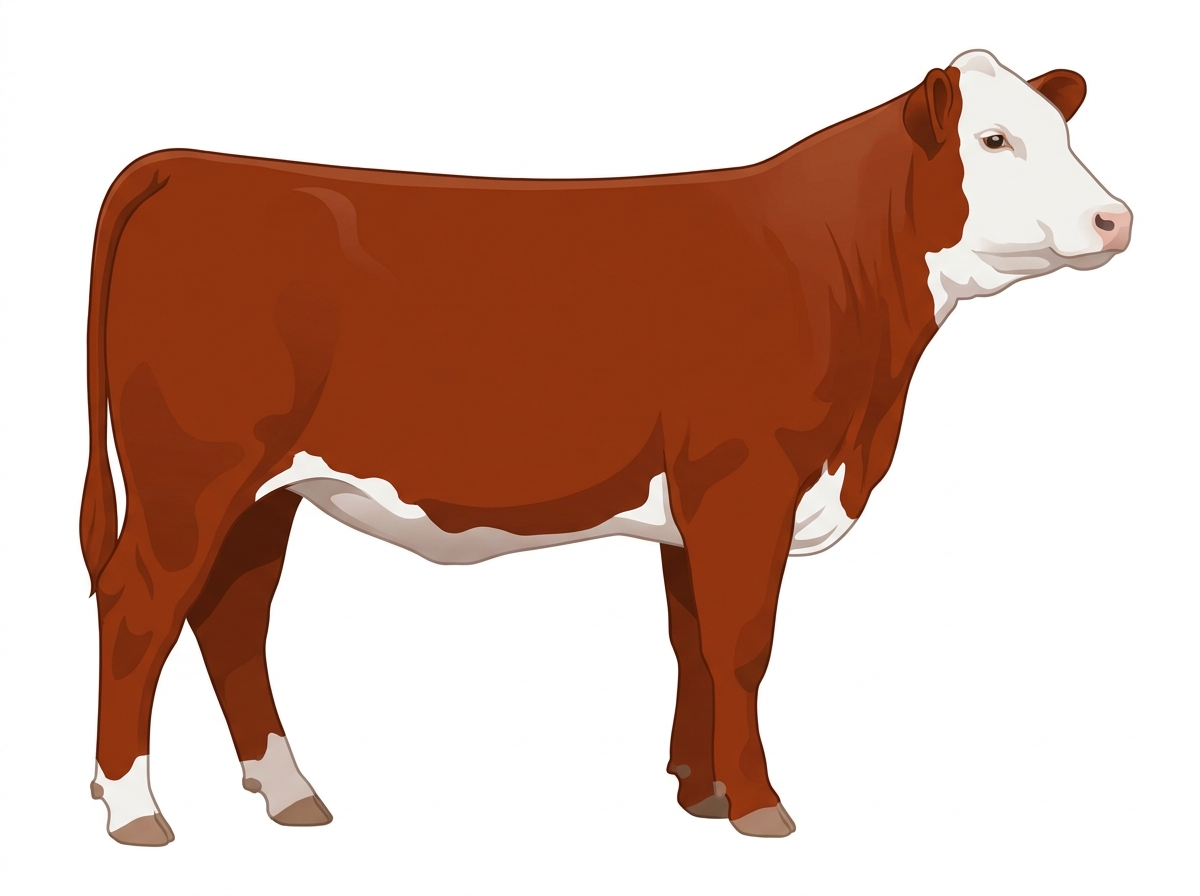 Red with white face 3/4 Simmental Heifer