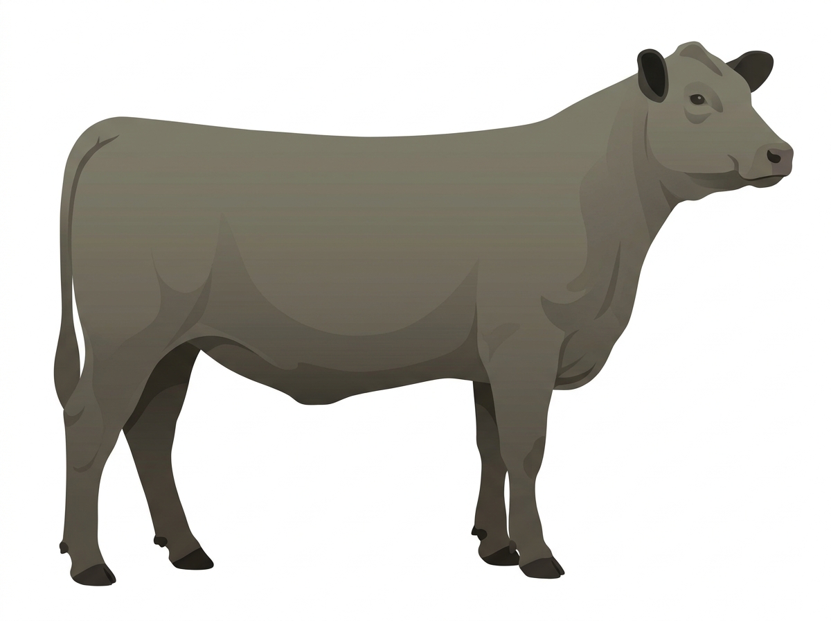 Smoky 5/8 Angus Cross Heifer