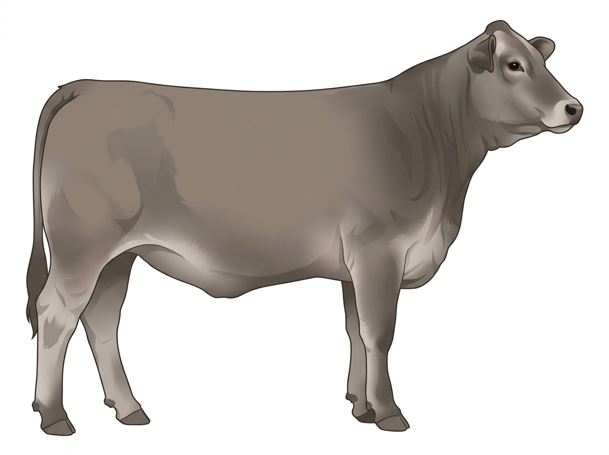 Blue roan 5/8 Brahman 3/8 Shorthorn Heifer