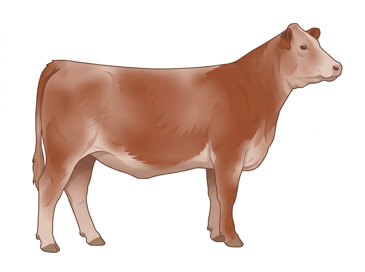 Light red roan 5/8 Brahman 3/8 Shorthorn Heifer