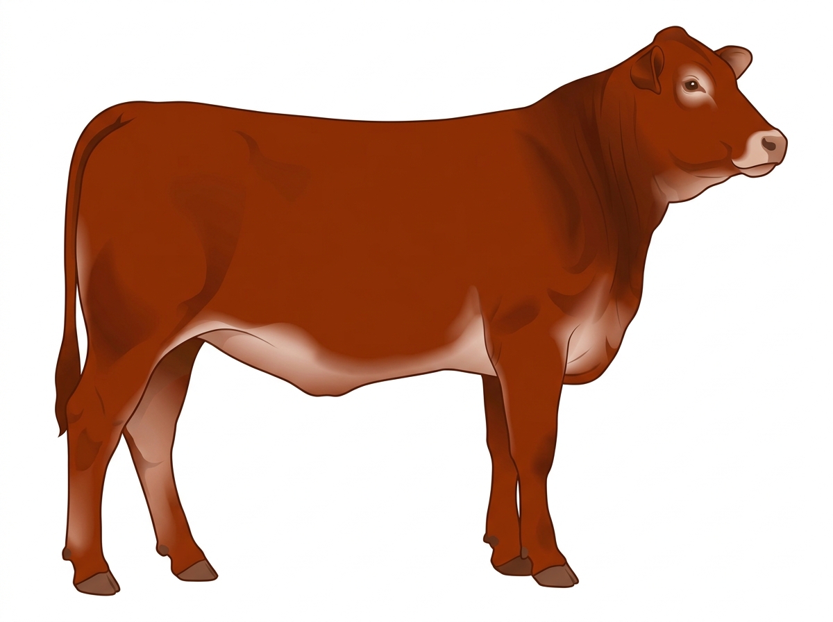 Red 5/8 Brahman 3/8 Shorthorn Heifer