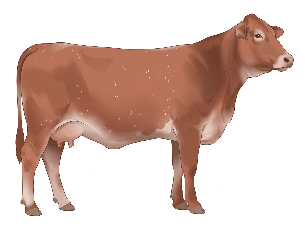 Red roan 5/8 Brahman 3/8 Shorthorn Cow