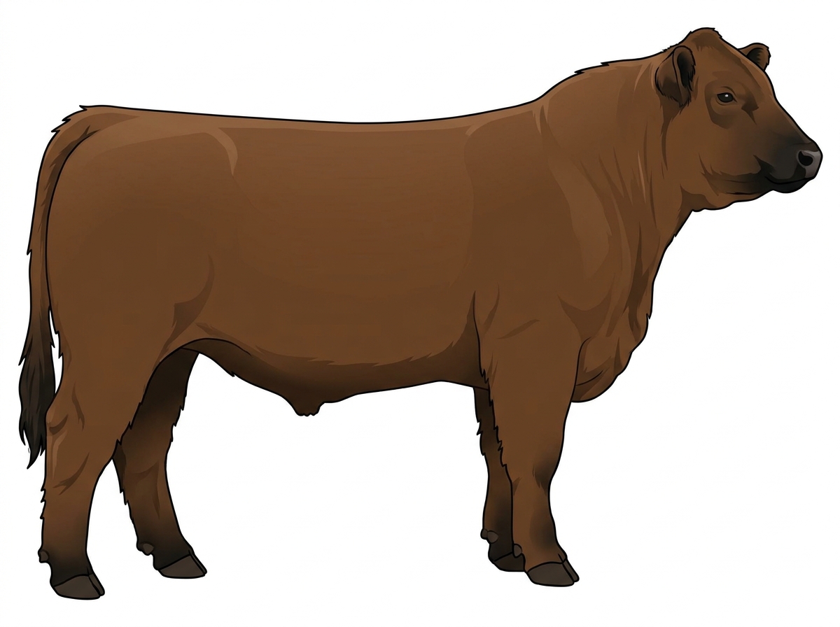 Brown with black points 5/8 Highlander Cross Steer